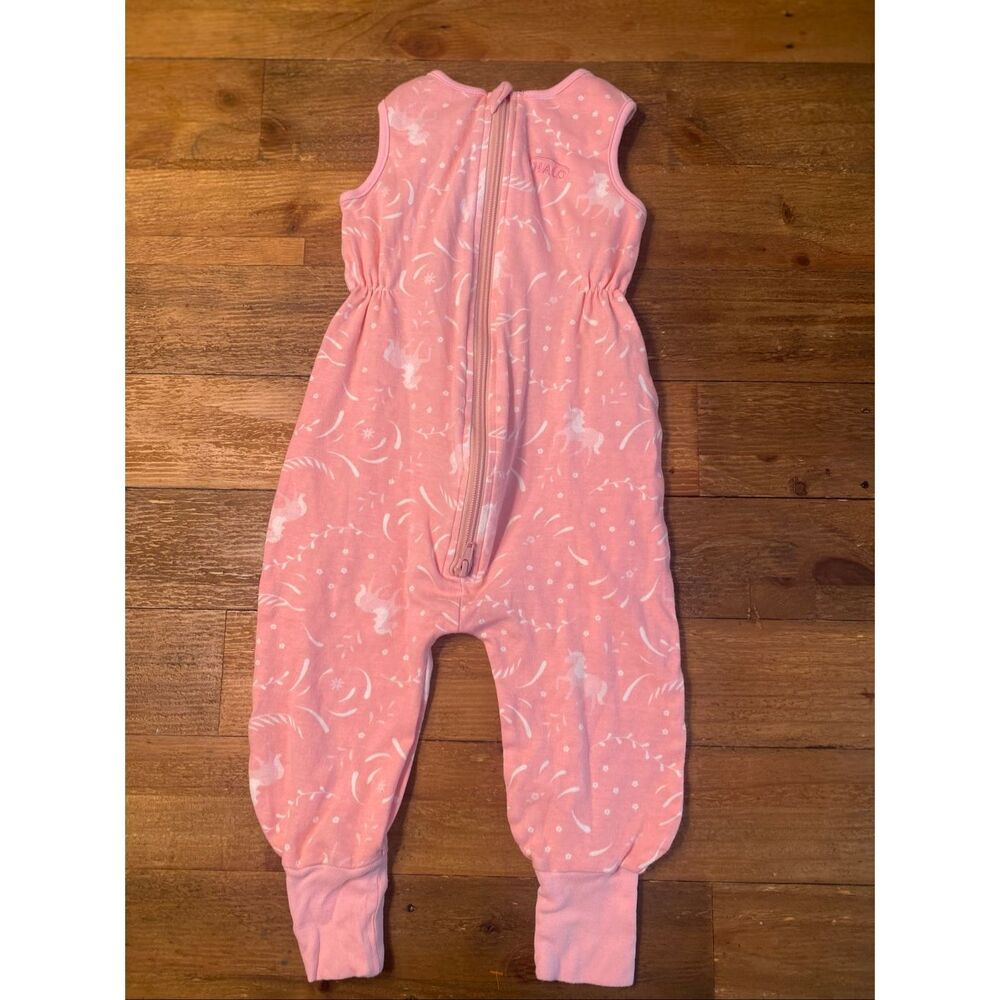 Halo 12-24 months baby girl pink horse cotton sleep sack pajama